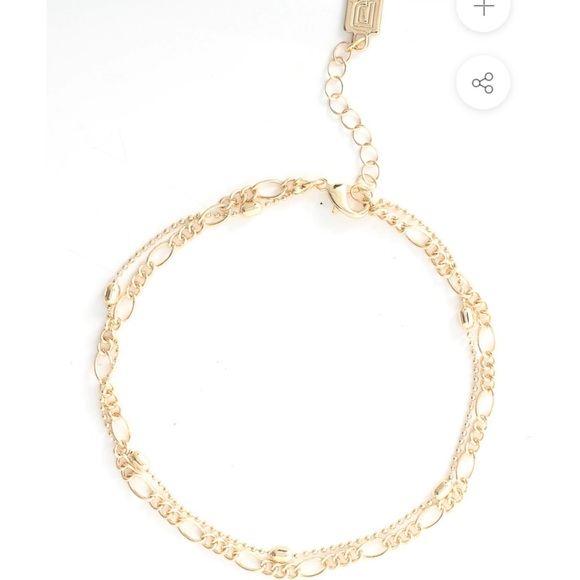 Dannijo Double Gold Anklet - Picture 3 of 3